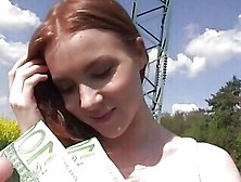 Very Shy Redhead Student Fucked On A Hill