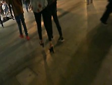 Candid Hot Junior Girl With High Heels Sandals