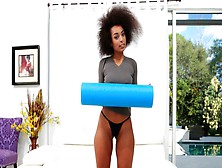Sensual Ebony Model Ava Sanchez Fucks With A Big White Penis