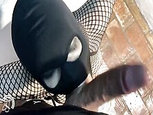 Crazy Whore Is Into Hurry To Cum Bound To The Railing Inside The Attic She Loves It Hard And Cumming