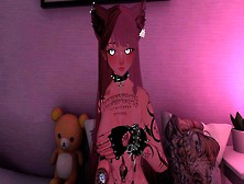 Shy Slut Mounts Her Twat With New Toy She Got In The Mail ~ Vrchat