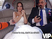Bride Permits Husband To Watch Her Having Ass Scored In Limo