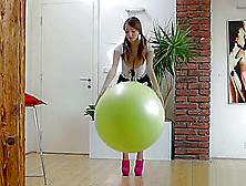 Busty Buffy Best Exercise Ball Bounce