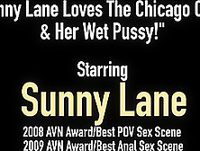Sunny Lane Loves The Chicago Cubs & Her Wet Pussy!