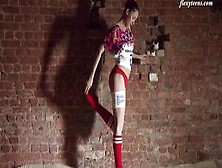 Russian Tight Skinny Gymnast Siro Zagibalo First Time On Camera