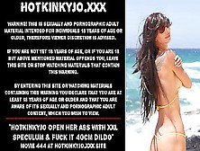 Hotkinkyjo Open Her Ass With Xxl Speculum And Fuck It 40Cm Deep With Dildo