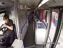 Hairy British Amateur Bangs In Public Bus