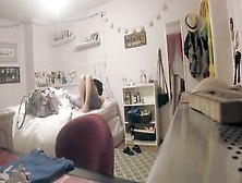 Concealed Webcam - Bombshell Teenagers Caught Nude Into Her Room