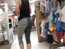 Candid Bubble Booty Milf Tight Gray Spandex