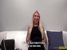 Mature Blonde Irena's Tattooed Anal Casting In Pov