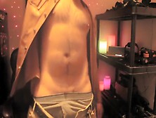 Hot Cowboy Strip Tease In Leather Jacket Nice Manly Body