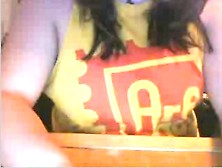 Girl Flashing Boobies On Webcam