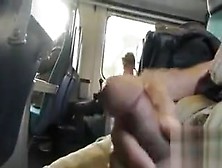 Cute Passenger Watches Him Masturbate On The Train