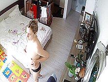 Milf With Nice Body In Her Bedroom Exposed To Ip Camera