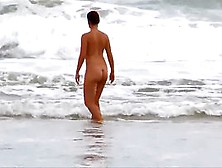 Real Female Nudist Is Spied With Naked Ass On The Beach