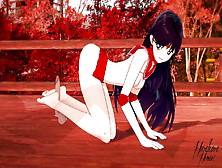Sailor Mars Footjob - 3D Ashikoki Hentai