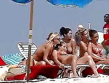 Nude Beach Hotties Get Filmed With A Hidden Cam While Having Rest