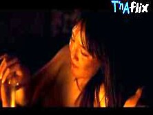 Pom Klementieff Breasts Scene In Loup