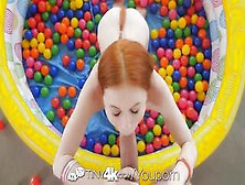 Tiny4K Miniature Breasted Ginger Dolly Little Pumped After Ball Pit Joy