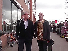 Young Amsterdam Hooker Cumswaps With Old Guy After Blowjob