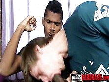 Gay Teen Moans During Hard Interracial Raw Sex Session