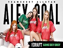 Teamskeet - Fantasy Football Game Day Orgy (Lauren Phillips,  Pristine Edge,  Alex Coal,  Jasmine Daze)