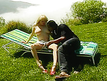 Dude Has His Way With Sunbathing Blonde Chick