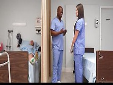 Stacked Nurse Girl Vivian Fox Gets Fucked By Coworker In Front Of Husband