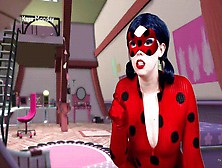 Miraculous Ladybug Magically Controlled To Strip,  Suck And Fuck Ft Mr Hankeys Dildo