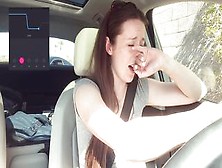 Female Orgasm By Solo Girl While Driving In Public
