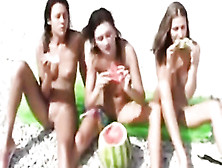 Teenagers At Nude Beach - Amateur Video