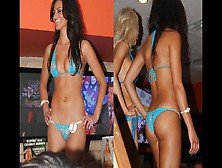 Michelle Kassandra Mcousins Hooters Thong Bikini Show