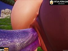 Furry Crocodile Sex With 2 Cocks 4K 60 Fps Animation