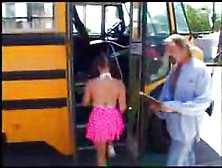 Slutty School Girl Fucked On The School Bus