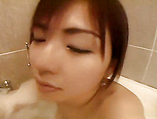 Horny Asian Girl Arisa Matsumoto Bathroom Blowjob