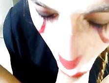 Halloween "it" Deep Throat Intense And Cum Drink!!! -Red Clip Complete-