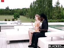 Blacked Stunning Beauty Star Can't Resist Her Photographer's Long Ebony Dick