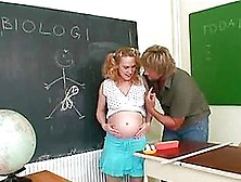 Pregnant Teacher Gets Fucked By Her Student In A Classroom
