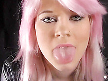 Tongue Fetish Pink Girl