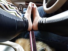 Chinese Nylon Footjob In Car Morning Time
