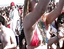 Insane Spring Break Beach Party With Hot Naked Real Girls