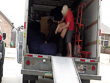 Latina Wife Fucks New Neighbor In The Back Of A Truck.  Almost Caught By Husband Walking By