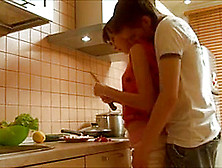 Hot Amateur Couple Records Their Sex In The Kitchen