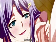 Cute Hentai Girl With Purple Hair And Big Boobs Gets Fucked [Uncensored]