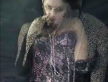 Sexy Cigar Smoking With Corset And Gloves. Mp4
