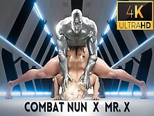 Combat Nun Screwed By Mr.  X In Laboratory.