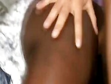 Sexy Ebony Babe Fucks Herself With A Dildo Then Gets Banged By A White Dick