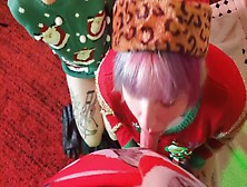 Teaser: Xxxmas Porn - Punk Rock Chick Mmf Step Sister 3Some - Big Beautiful Woman - Double Bj & Fuck