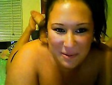 Cute Chubby Teen With Big Tits Masturbating And Cumming On Webcam