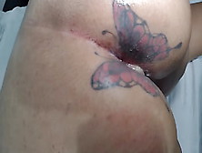 Mary Butterfly Happy And Smiling Being Pulled Up And Plowed By Friend Without A Condom,  Clogs The Butt Of Sperm That Comes To Fl